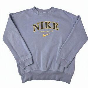 Nike Athletic Dept 1972 Crewneck Phoenix Fleece Sweatshirt Blue Small